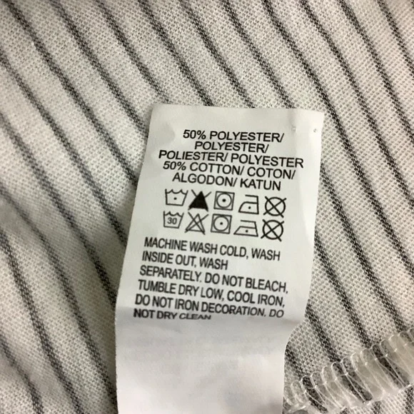 LUCKY BRAND Black-Striped Fearless Female Graphic Tee-Shirt 187 - Picture 7 of 10